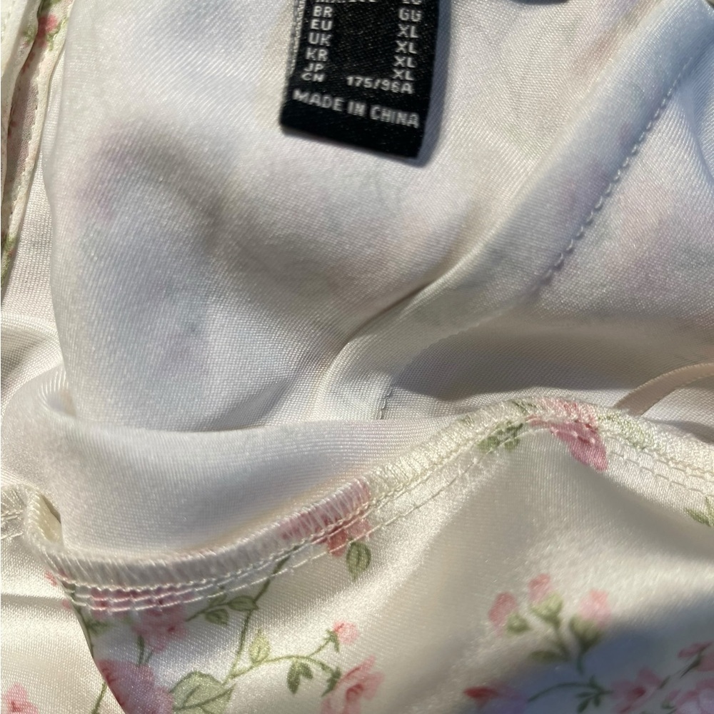 Forever 21 Floral Ruffle Long Top Size XL – Prairie Cottagecore Fairy Style - Picture 8 of 8